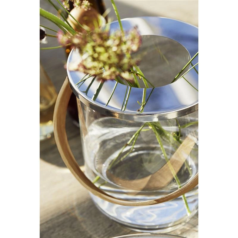 Sagaform - szklane wiaderko do szampana, wazon lub lampion, śred. 18,5 x 23 cm Nature