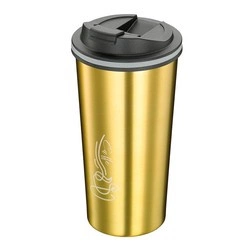 Cilio - kubek termiczny, 0,36 l, śred. 9 x 16,5 cm, stal nierdzewna, kolor złoty Coffee Culture