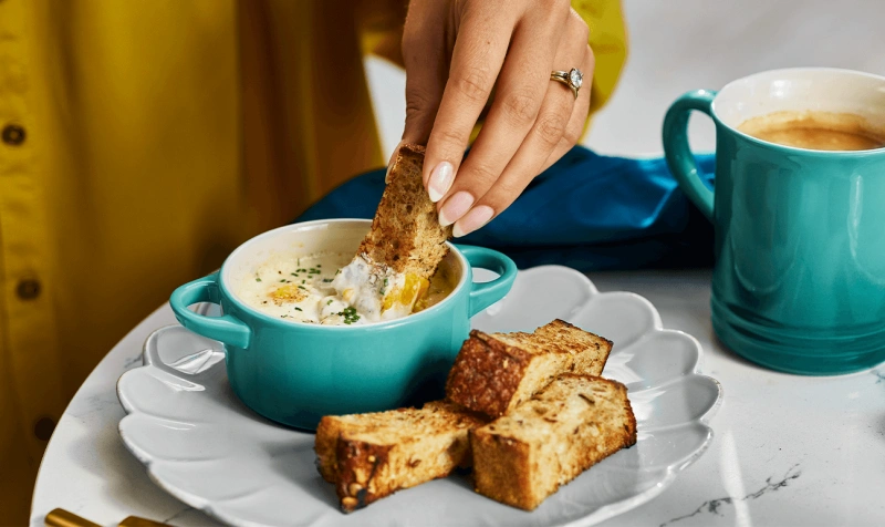 Le Creuset - Mini-Cocotte 10 cm 250 ml bleu riviera