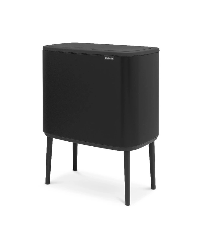 Brabantia - kosz na śmieci Bo Touch Bin 33L (3 x 11l) czarny mat