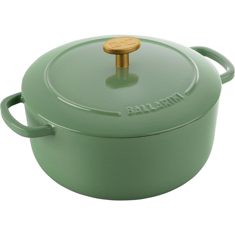 Ballarini - garnek żeliwny okrągły 2.6 ltr, zielony Bellamonte