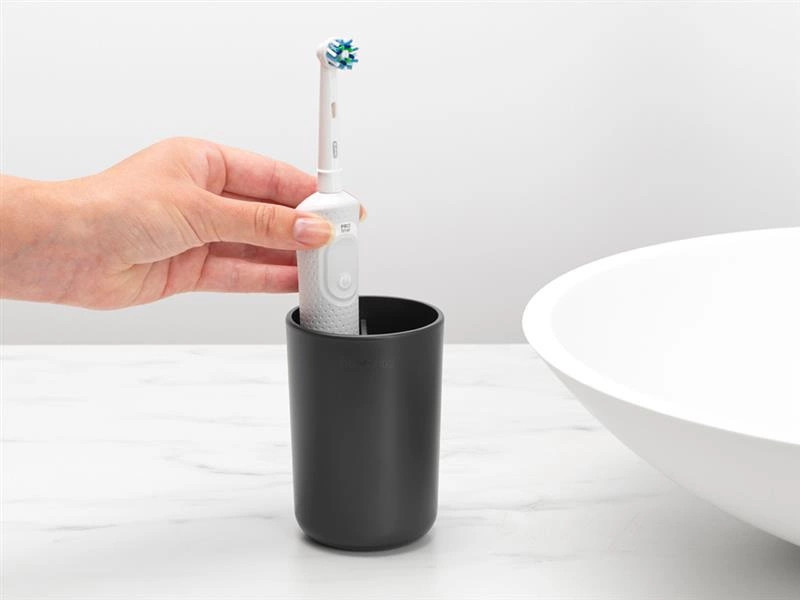 Brabantia - Kubek na szczoteczkę do zębów ReNew ciemnoszary