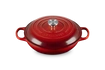 Le Creuset - garnek Gourmet Profesjonalny żeliwny 30 cm 3,5 l wiśniowy
