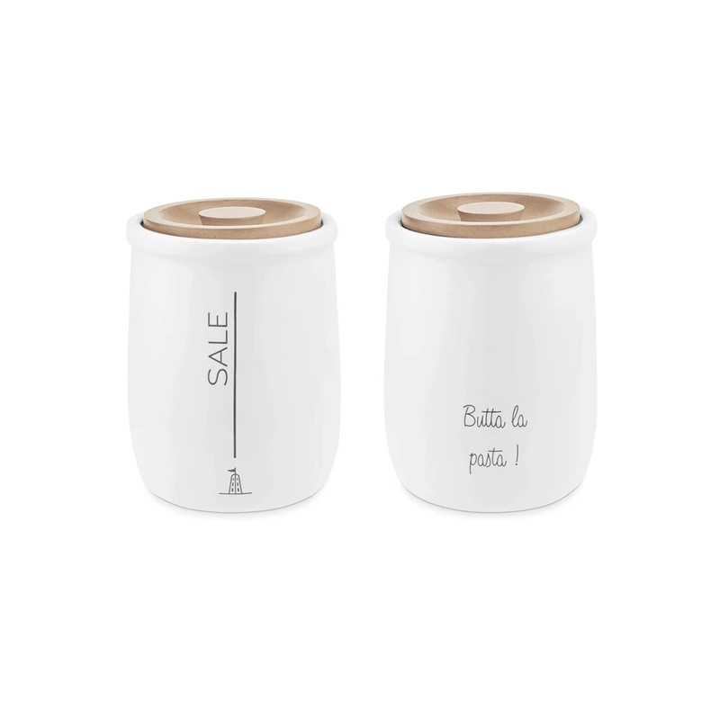 La Porcellana Bianca - GLI ONESTI Pojemnik na gruboziarnistą sól 800 ml