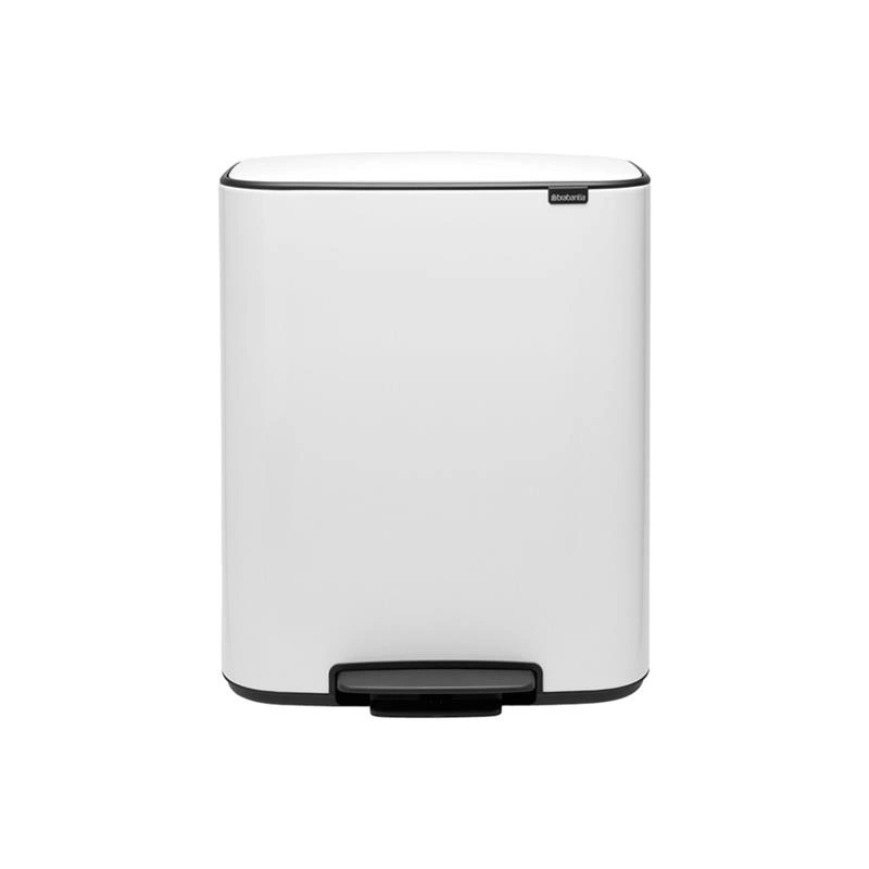 Brabantia - Kosz na śmieci pedałowy BO 60L biały