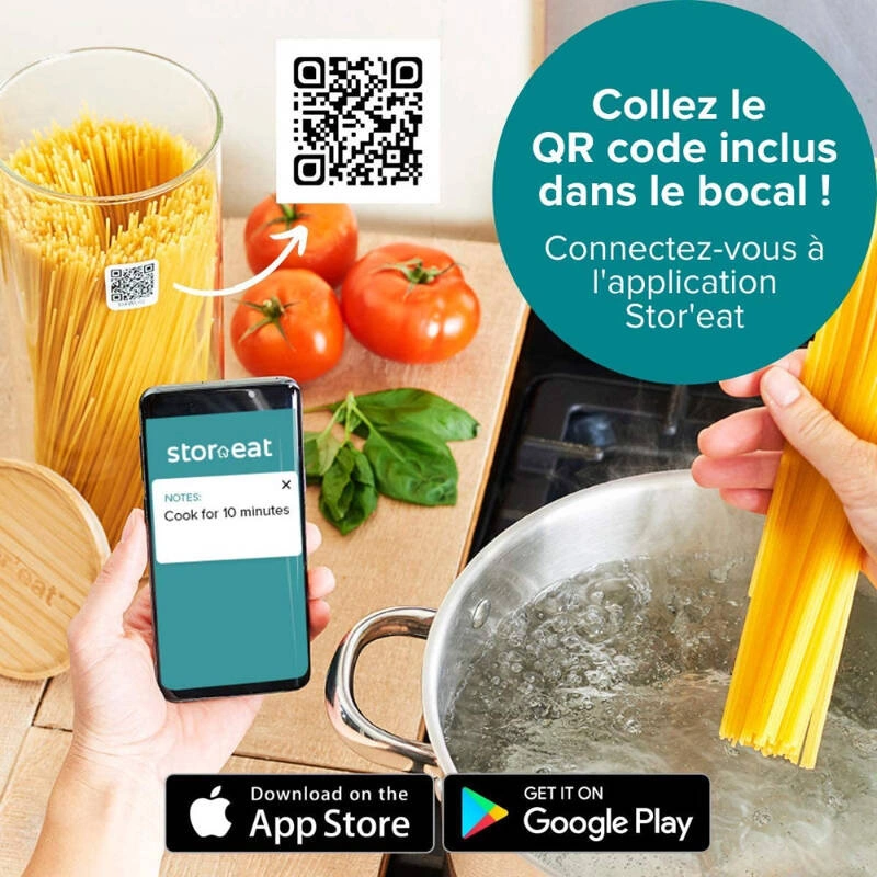 Mastrad - Pojemnik szklany do przechowywania 400ml