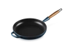 Le Creuset - patelnia żeliwna z drewnianym uchwytem 28 cm nuit