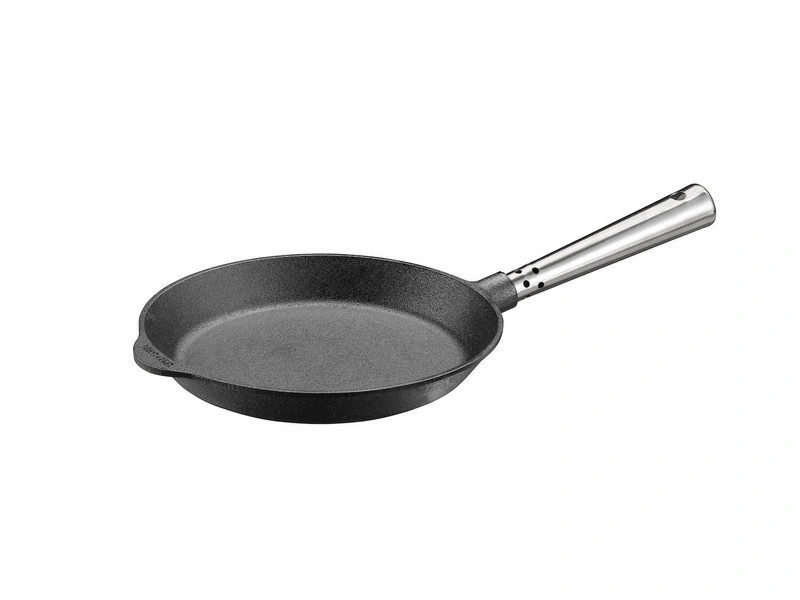 Skeppshult - PROFESSIONAL Patelnia płytka ze stalową rączką - 22 cm, czarny