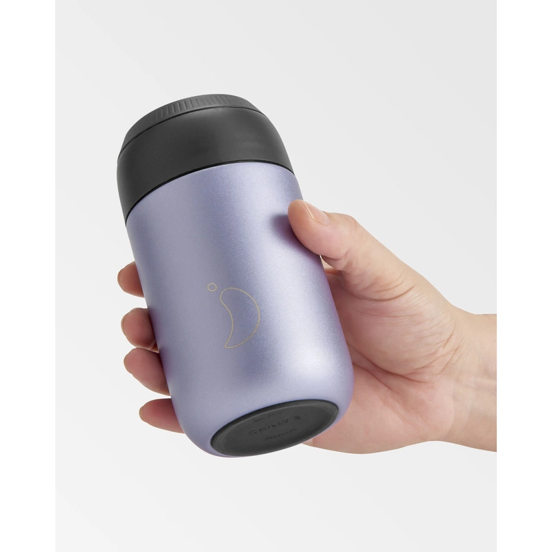 Chilly's Bottles - Termiczny kubek do kawy Chilly's | 340ml | Matowy metalik lawenda