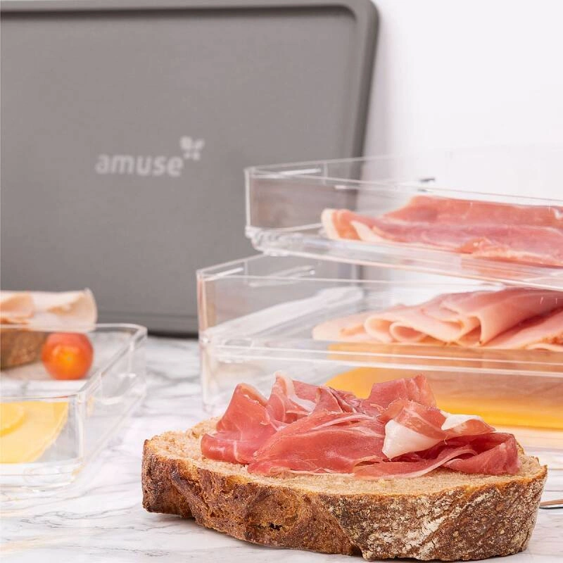 Amuse - pojemnik na wędliny i sery Delibox 4 szt