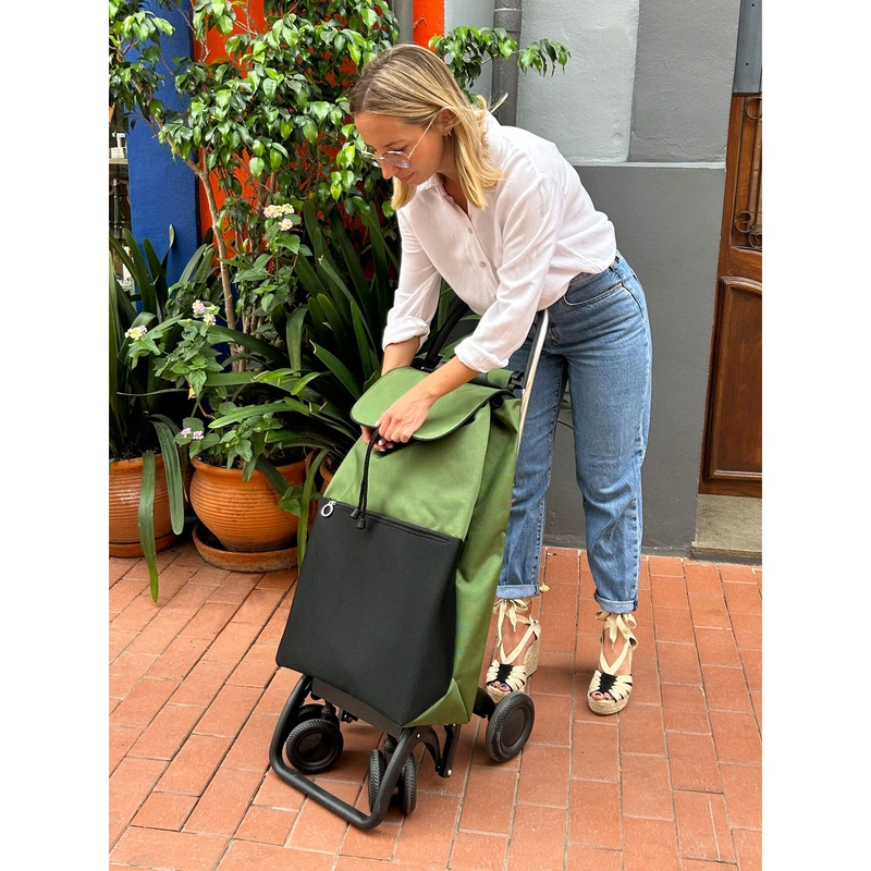Rolser - Wózek na zakupy I-Max Urban MF 4L TOUR Kaki