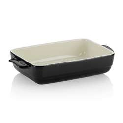 Kela - naczynie żaroodporne, 32x19x6,5 cm, czarne Malin