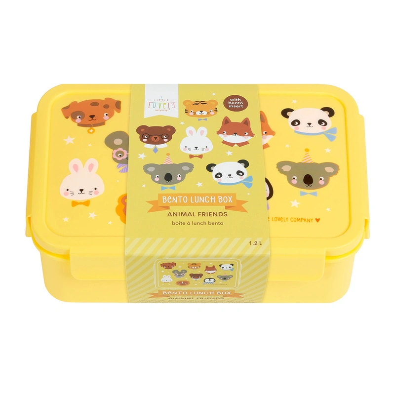 A Little Lovely Company - Bento lunchbox ANIMAL FRIENDS