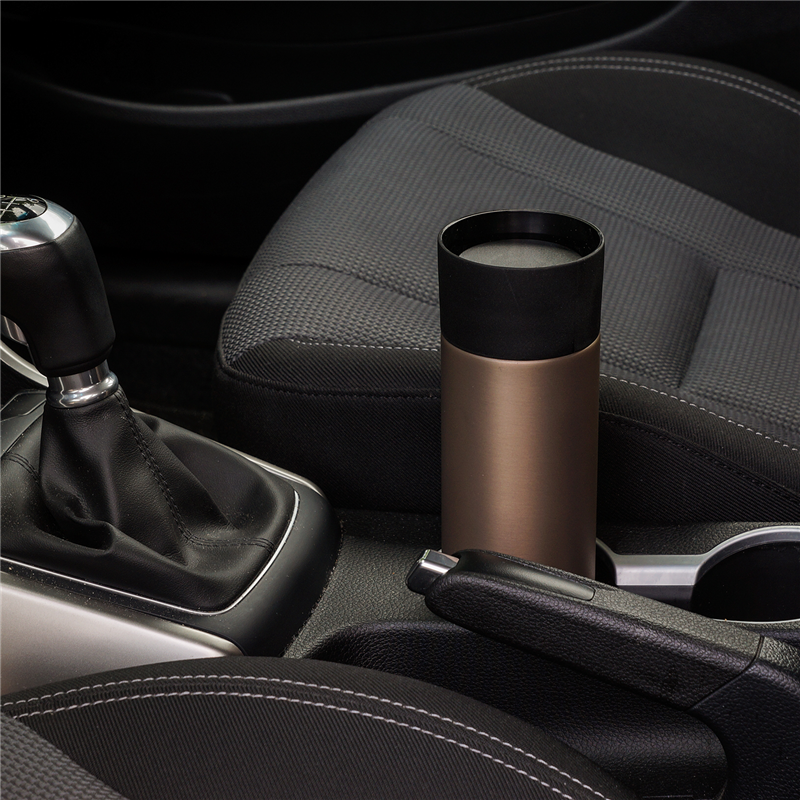 Lurch - kubek termiczny, jednoręczny, stalowy, 0,5 l, szary Coffee-To-Go