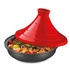 Spring - naczynie do tagine, 2,0 l, śred. 28 cm, emaliowane żeliwo/ceramika, czerwone