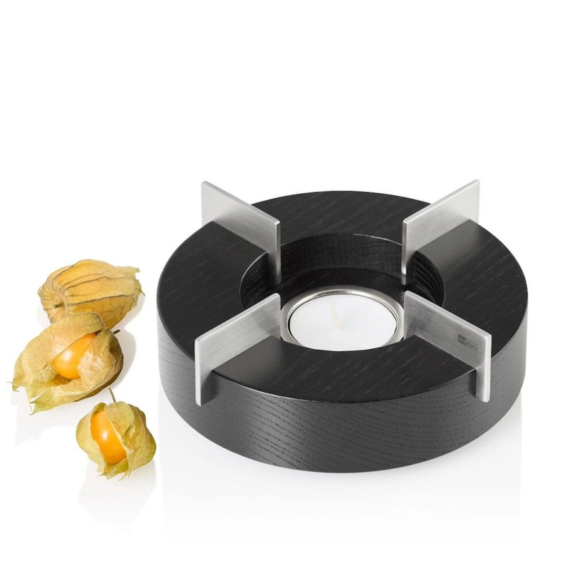 AdHoc - Podgrzewacz TUTO, jesion czarny, stal, 16cm
