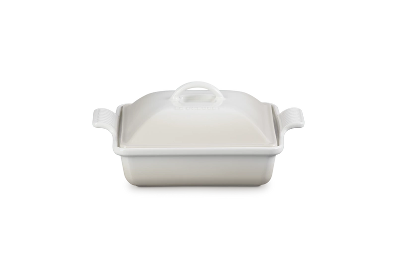 Le Creuset  - Kwadratowa Forma z Pokrywką 23 cm Meringue