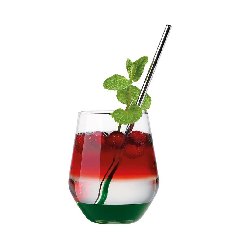 Cilio - stalowe słomki do napojów ze szczoteczką do czyszczenia, 6 szt., 22,5 cm Steel