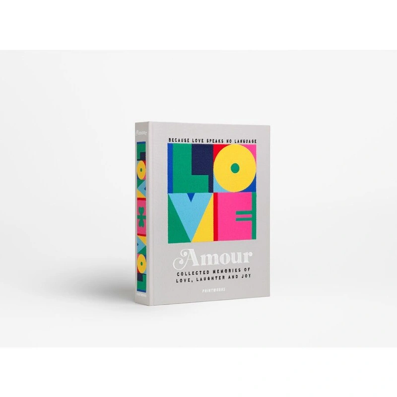 Printworks - Haftowany album fotograficzny - Amour Grey Multi
