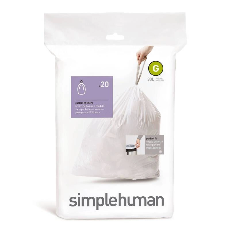 Simple Human - worki na śmieci 20 szt. rozmiar G 30 l