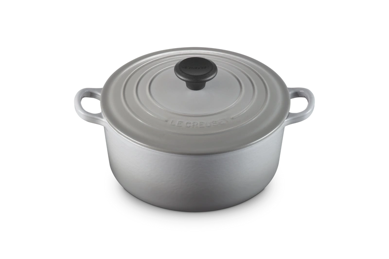Le Creuset - garnek żeliwny emaliowany okrągły 24 cm 4,2 l misty grey
