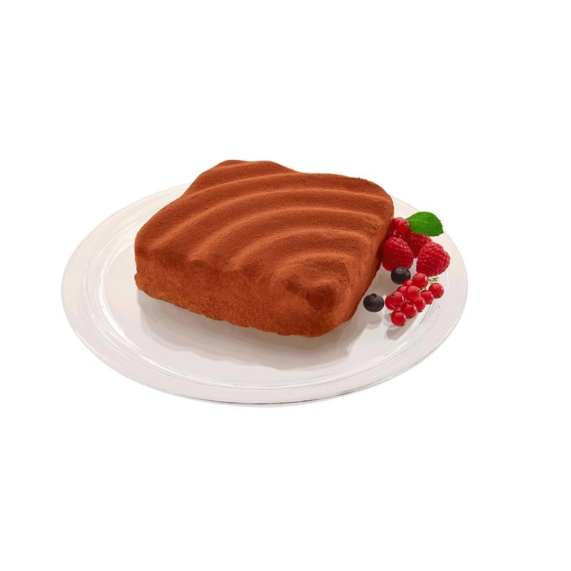 Lurch - forma kwadratowa, silikon, 17 x 17 cm, różowa FlexiForm