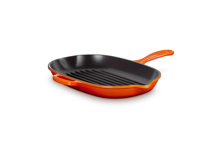 Le Creuset - patelnia żeliwna grillowa 32 cm Płomienna