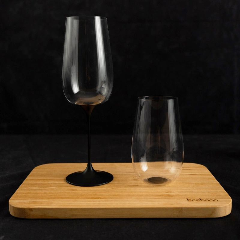Trebonn - SplitGlass - zestaw 2 czarnych kieliszków Trento