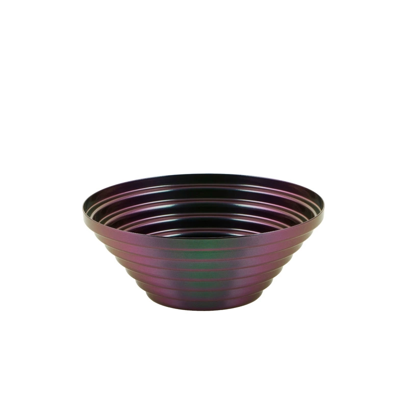 Alessi - kosz stalowy, fioletowo-zielony, 20 cm