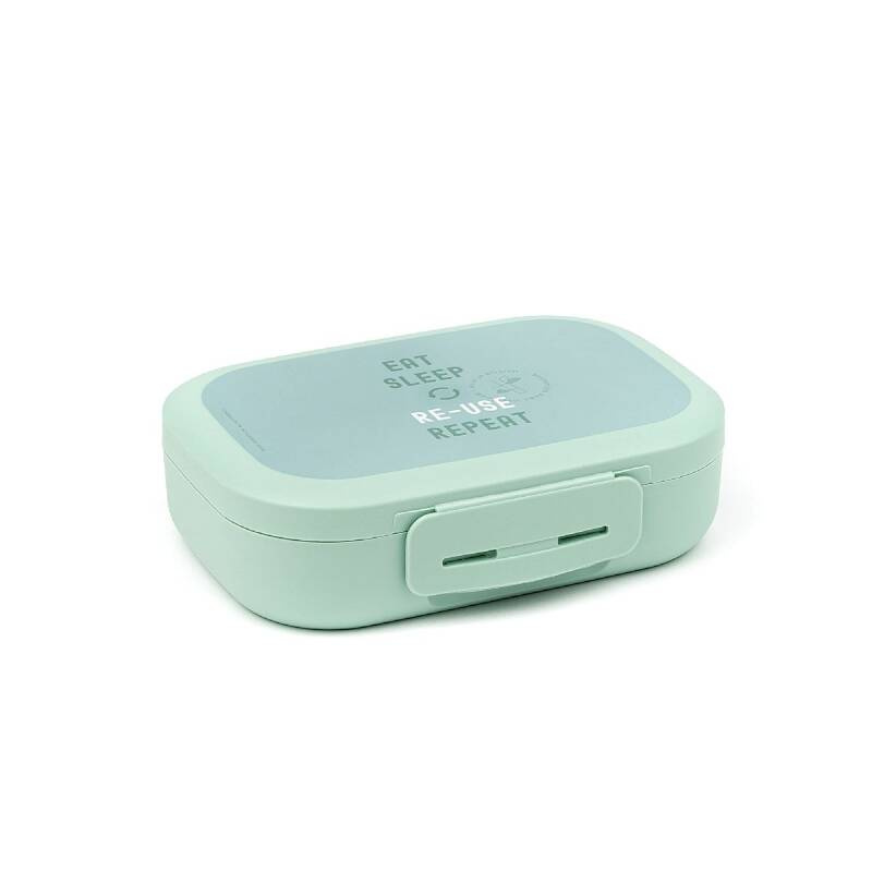 Amuse - lunchbox z klipsem 18 cm BIO miętowy