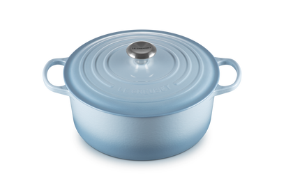 Le Creuset - garnek żeliwny emaliowany Signature 28 coastal blue