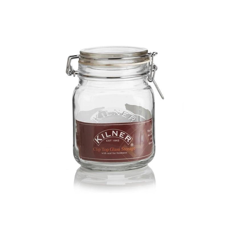 Kilner - Słoik 1l, Square Clip Top Jar