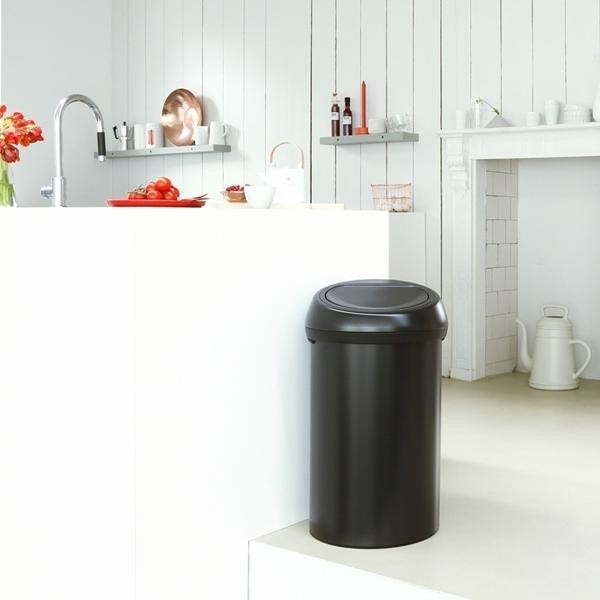 Brabantia - kosz na śmieci Touch Bin - 60 L, czarny