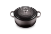 Le Creuset - brytfanna żeliwna emaliowana Signature okrągła 22 cm 3,3 l flint