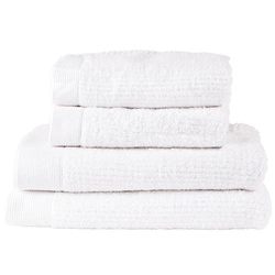 Zone Denmark - Zestaw ręczników łazienkowych 4 sztuki Classic białe