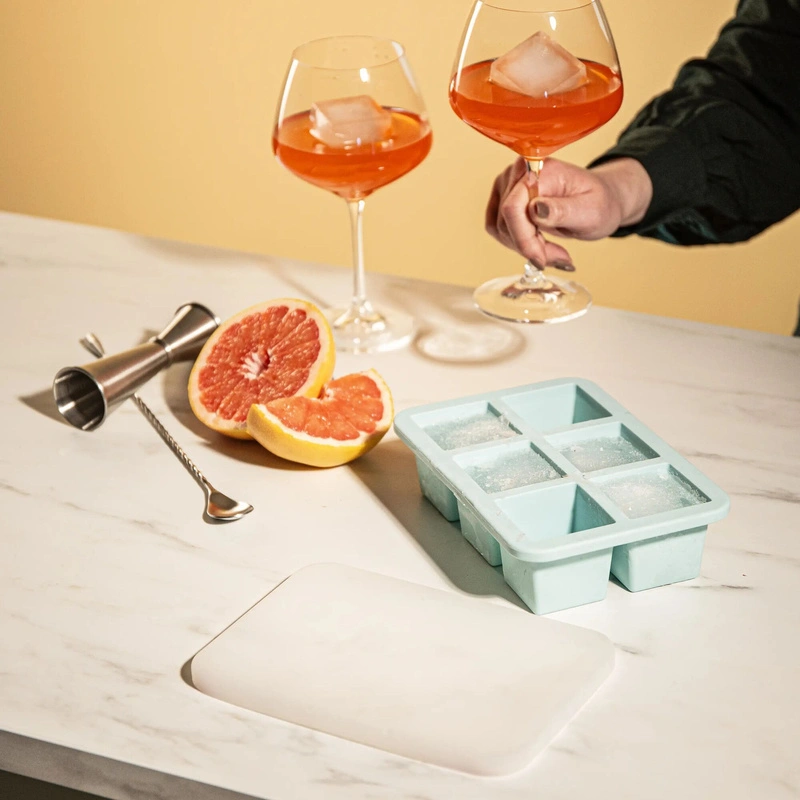 VacuVin - Forma do kostek lodu Ice Cube Maker Stainless Steel – 6 kostek, Jade