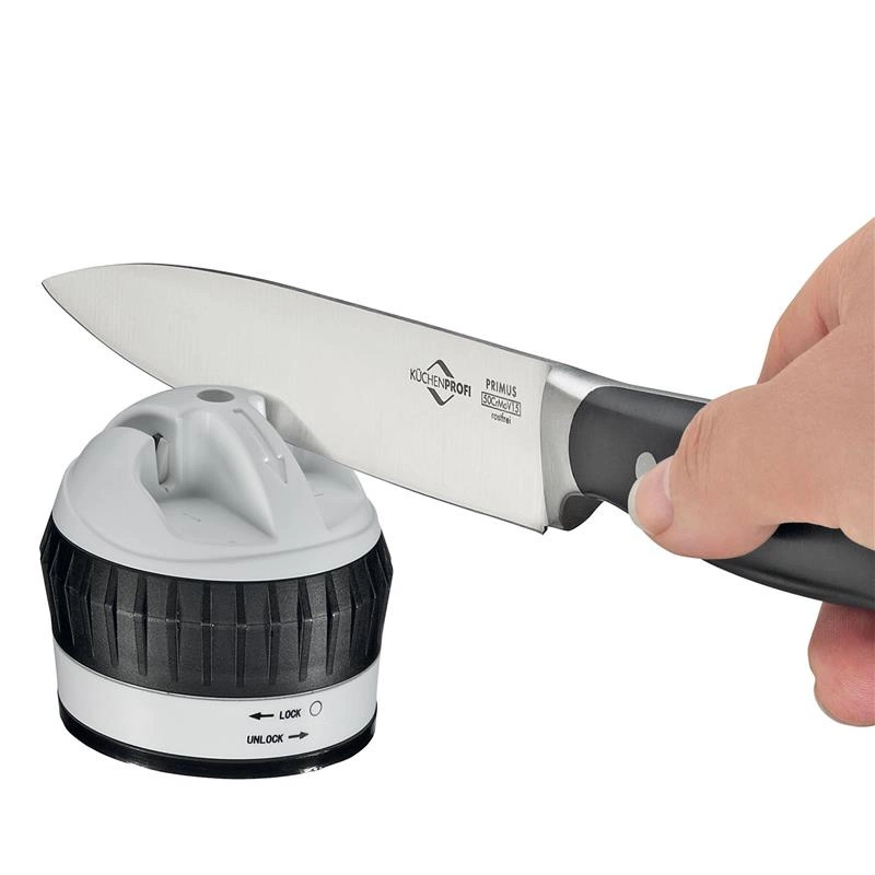 Kuchenprofi - ostrzałka do noży dwustopniowa, ceramiczna, śred. 6,5 x 6 cm Primus
