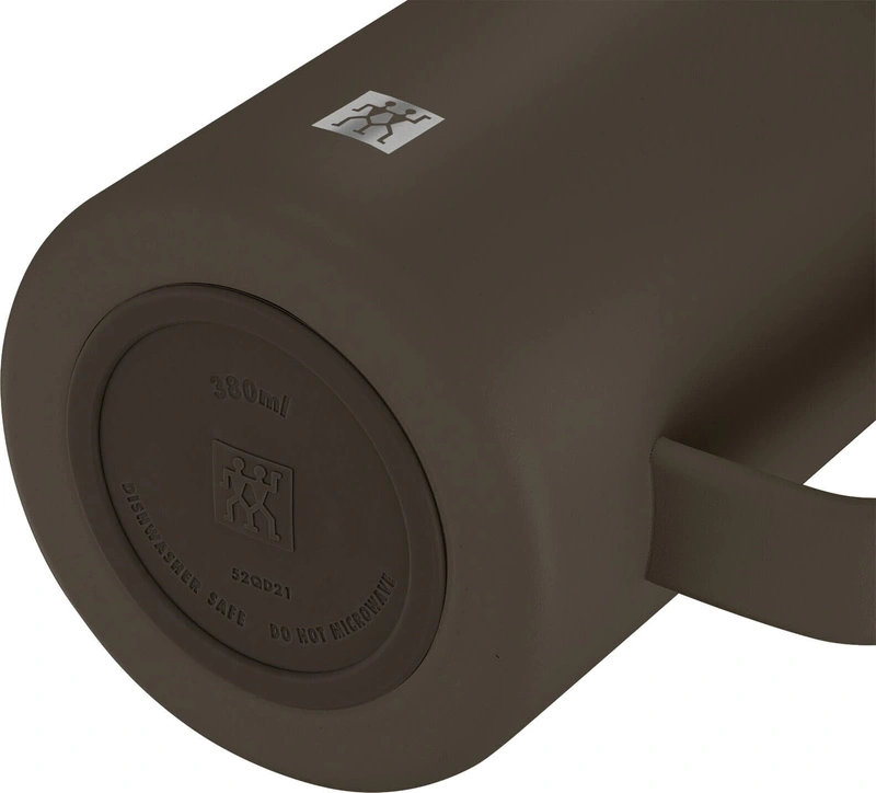 Zwilling - THERMO PLUS Kubek termiczny z uchwytem - 380ml, brązowy