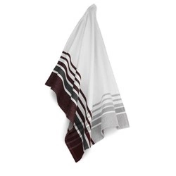 Kela - bawełniana ścierka kuchenna, 70x50 cm, biała w paski Henrik