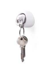 Qualy - Wieszak na klucz Polar Bear biały