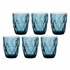 Rose&Tulipani - zestaw 6 szklanek 270 ml niebieski Diamond
