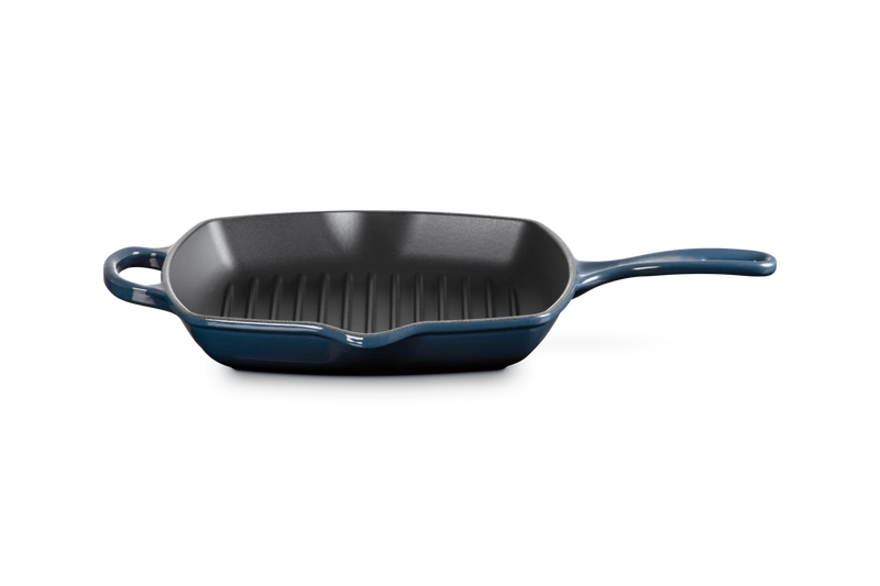 Le Creuset - patelnia żeliwna grillowa z dwoma uchwytami 26 cm Nuit