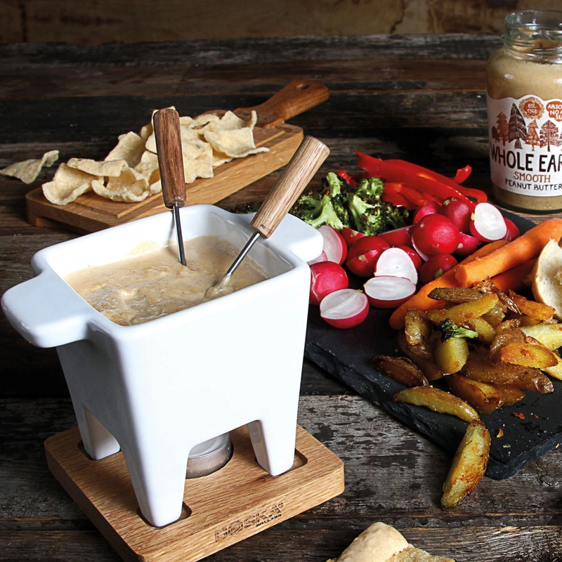 Boska - Zestaw Tapas Fondue biały, poj. <br>200ml, dąb