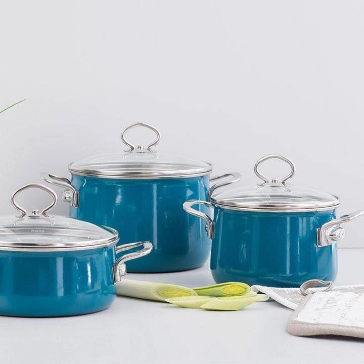 Riess - Garnek niski z pokrywą 2,0l 20cm Aquamarin