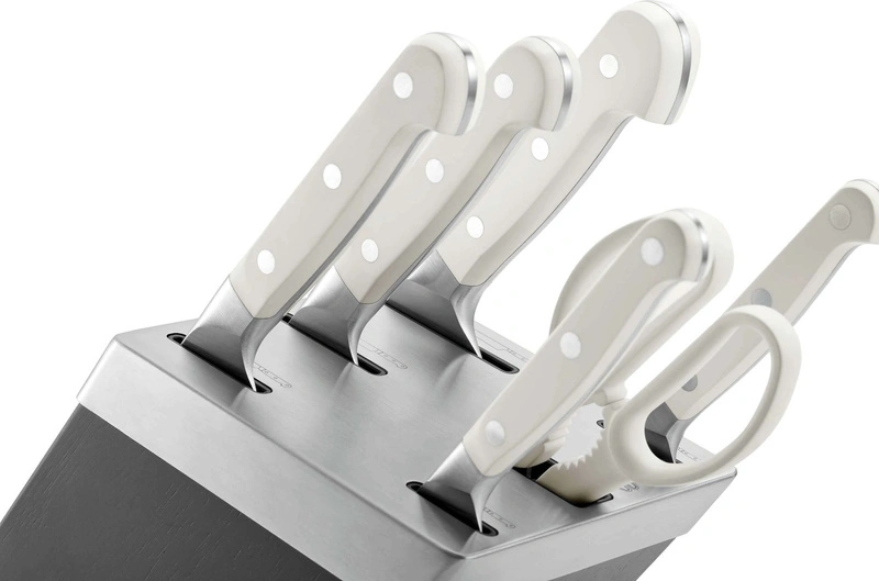 Zwilling - PRO LE BLANC Zestaw 5 noży w bloku samoostrzącym