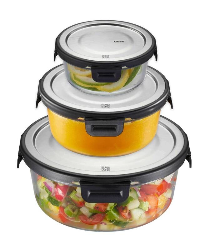 GEFU - pojemnik do przechowywania okrągły 400 ml MILO