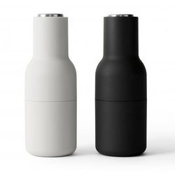 Bottle Grinder dwa młynki do soli lub pieprzu New Norm Ash / Carbon stalowe wieczko