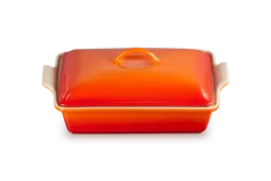 Le Creuset - Prostokątna ceramiczna  forma do pieczenia 3,8 l płomienny