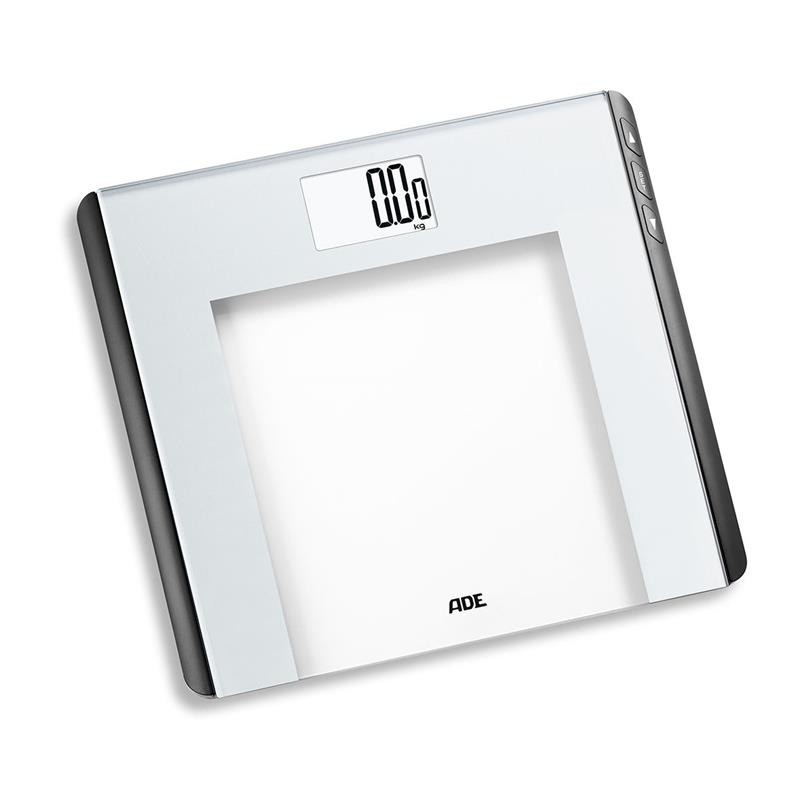 ADE - waga łazienkowa obliczająca BMI, do 180 kg, 33 x 30 cm, biała Lilian