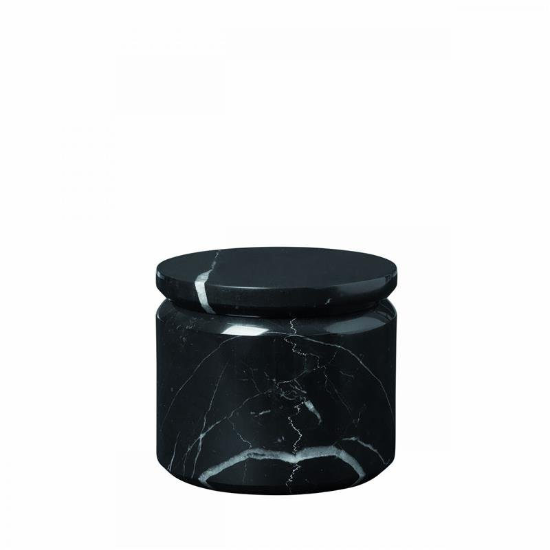 Blomus - Marmurowy pojemnik fi 9 cm, czarny PESA
